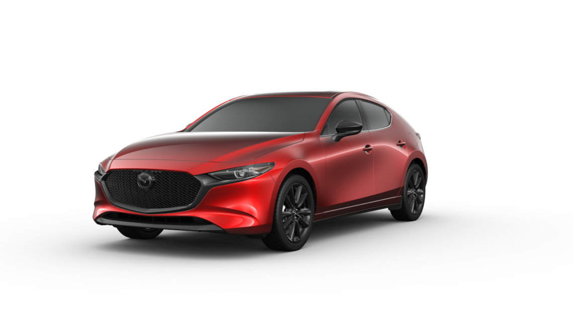 2023 MAZDA3 Hatchback in Soul Red Metallic